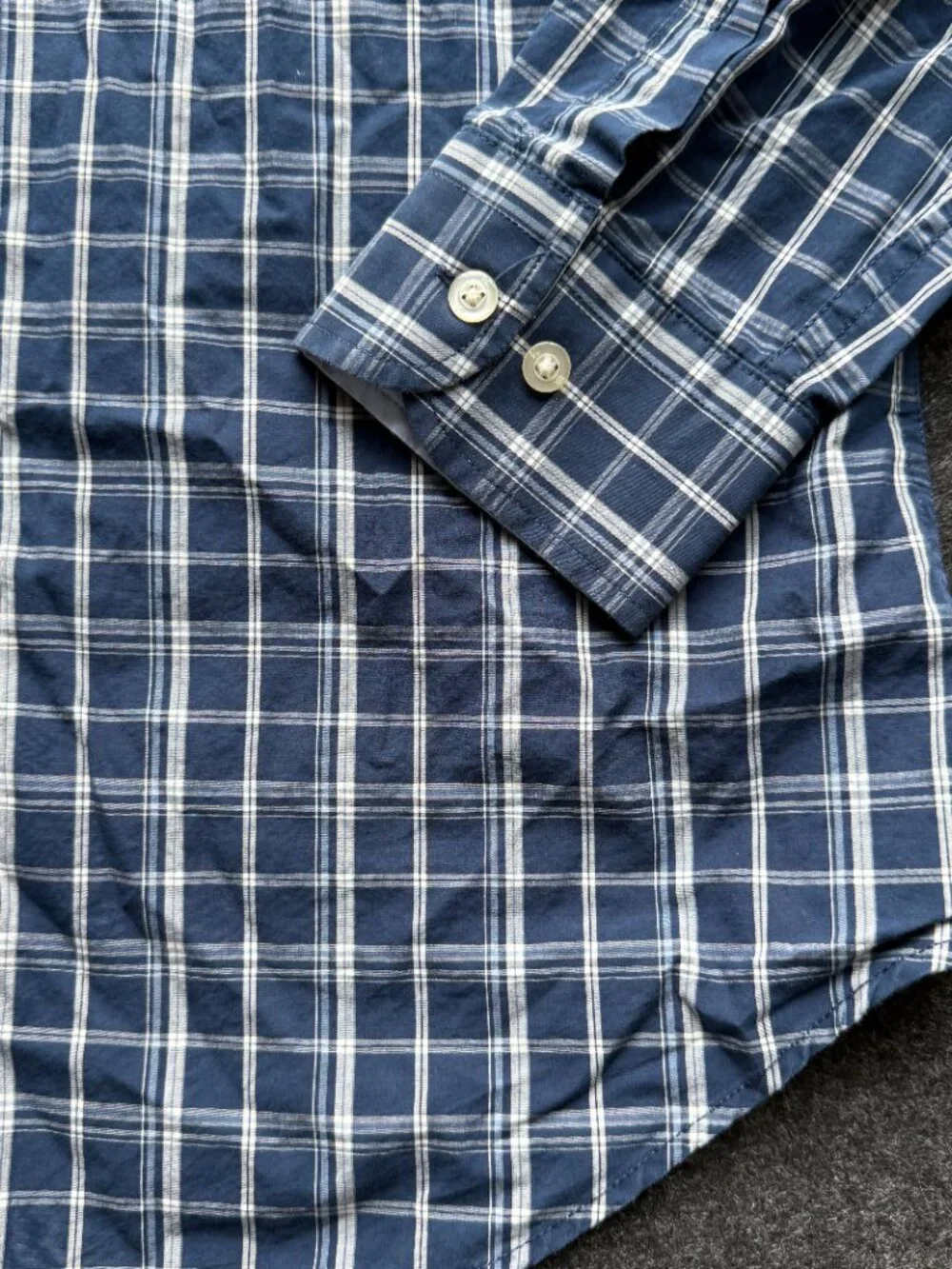 Banana Republic Grant Slim Fit Plaid Shirt Medium